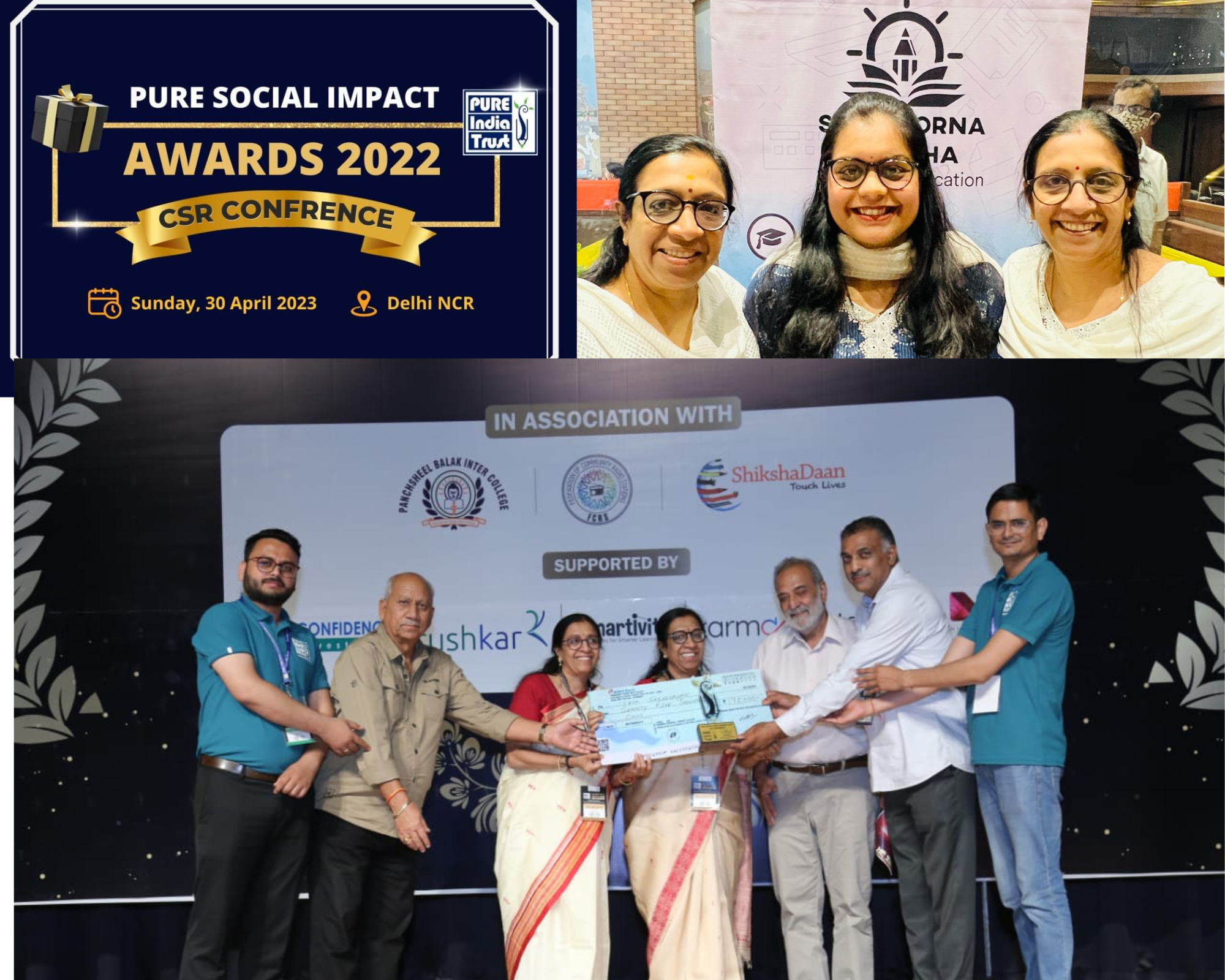 AWARDED ALL INDIA 2ND FOR- ‘PURE SOCIAL IMPACT GRANT AWARDS 2022’