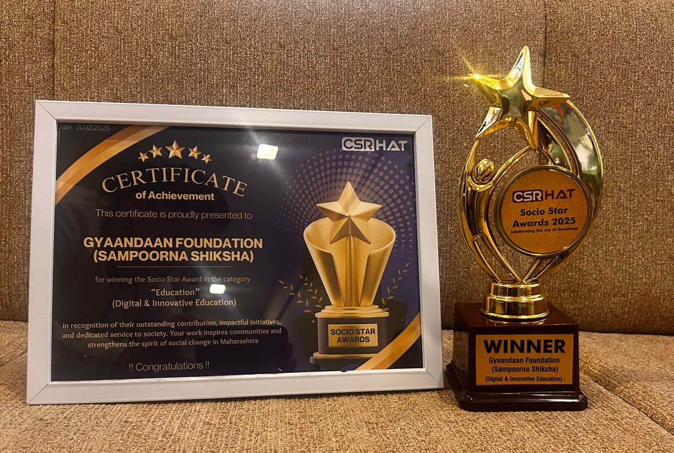 Sampoorna Shiksha Receives the CSRHAT – Socio Star Award 2025 in Education (Digital & Innovative Education)